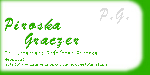 piroska graczer business card